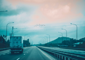 Driving on the Southern Expressway from Colombo towards the Beliatta exit to reach Hiriketiya Beach Sri Lanka for a weekend getaway.